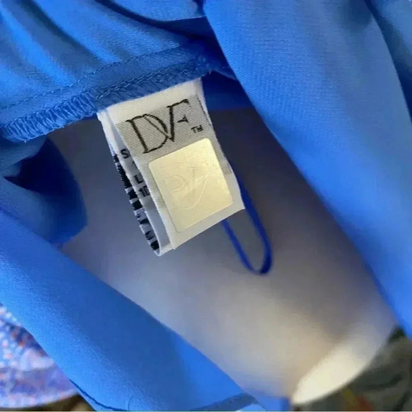 Diane Von Furstenberg Silk Layla Dress Cornflower Blue Size 2 - Picture 6 of 9